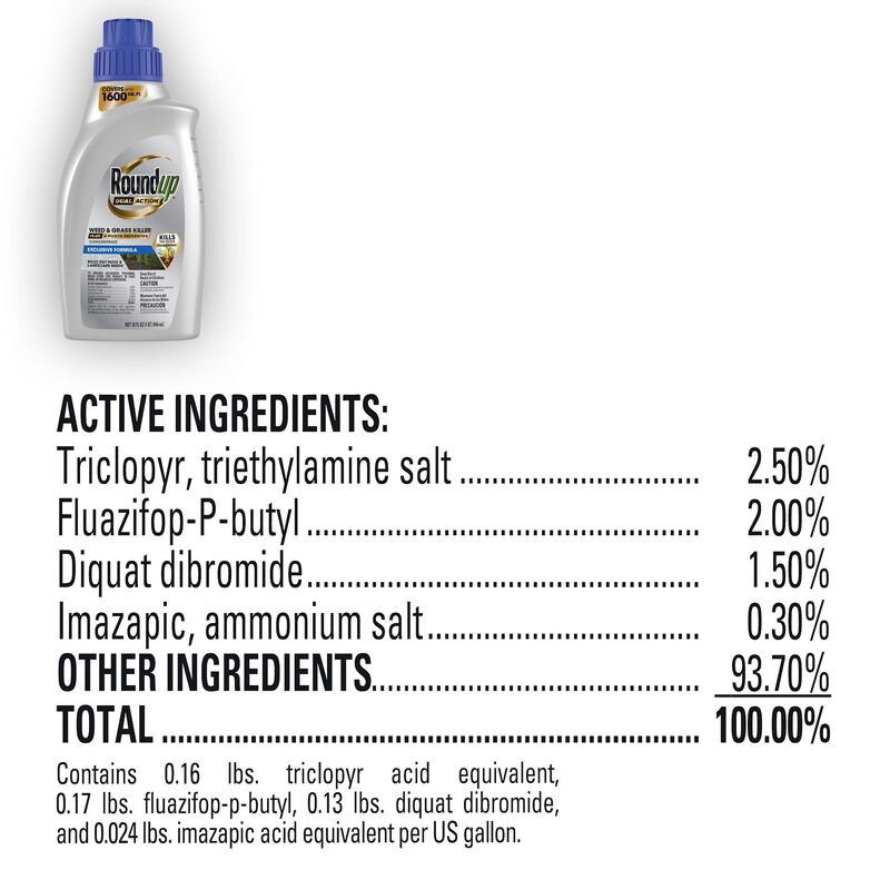 Roundup® Dual Action Weed & Grass Killer Plus 4 Month Preventer Concentrate image number null